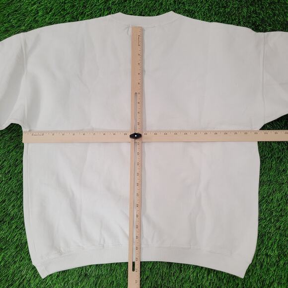 Vintage 90s LEVIS Sweatshirt Womens 2XL 23x23 Crop Boxy - Picture 6 of 15